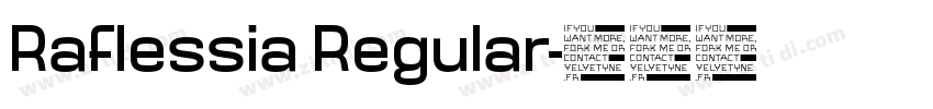 Raflessia Regular字体转换